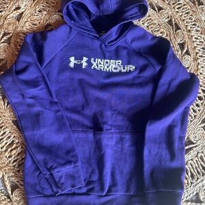 Under Armour Purple Logo Pullover Hoodie